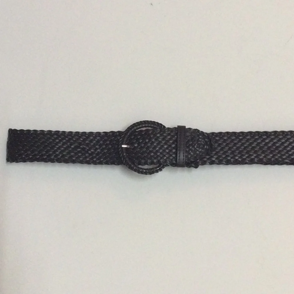 🌞 Weaved braided Belt 2” wide 39” long dark brown unisex one size up to 39”